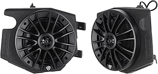Rockville RZL7 Pair 6.5" 600w Kick Panel Speakers & Enclosure pods for 2014–2023 Polaris RZR