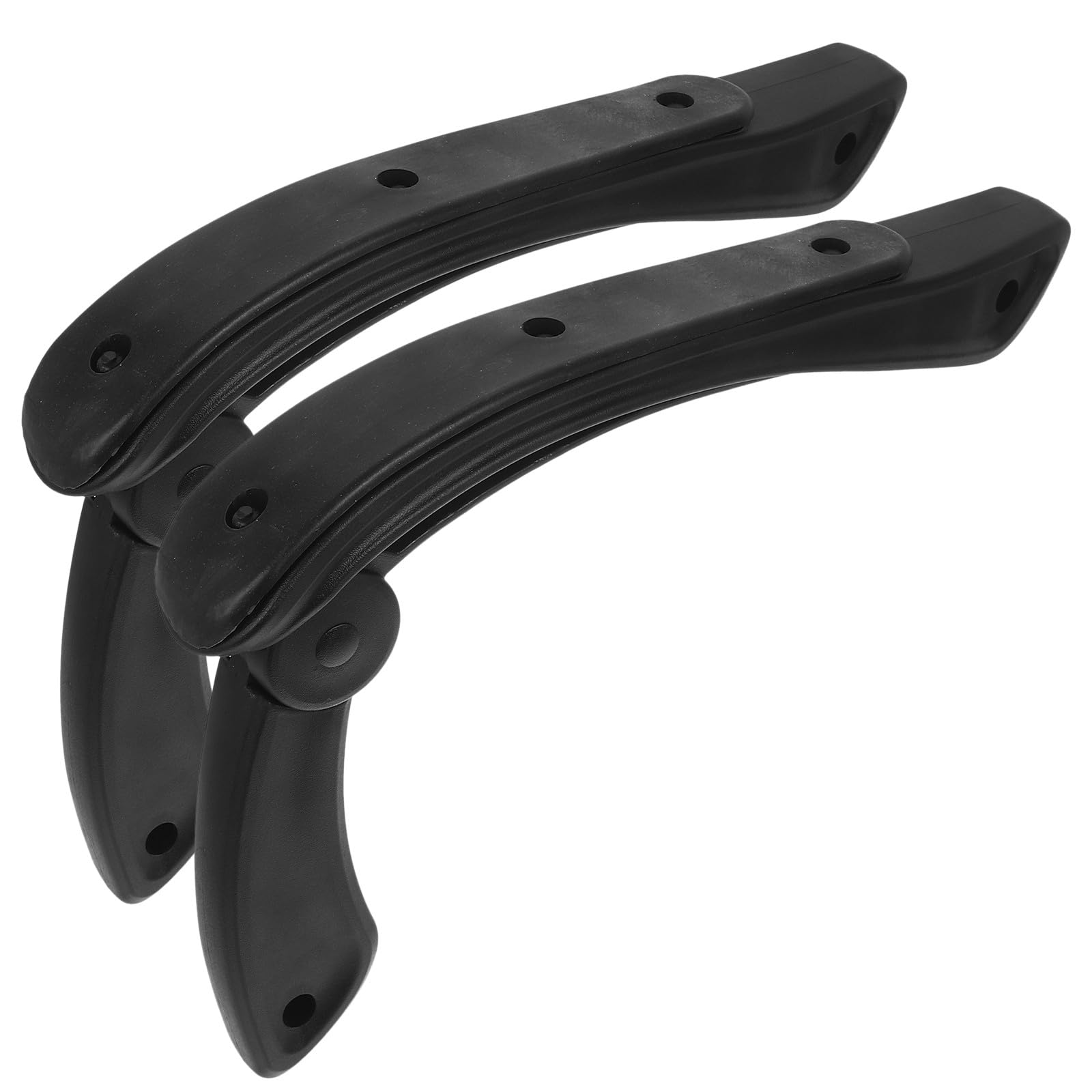 Holibanna Apoyabrazos de Plástico Negro para Silla de Oficina y Gamer, Reposabrazos Ergonómico Resistente al Desgaste, Recambio Ajustable para Silla Reclinable y Escritorio, Accesorio