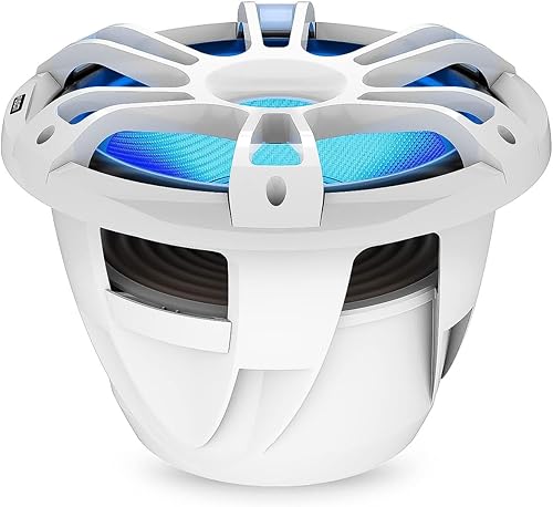 Miniatura 4 de Garmin Fusion® Signature Series 3i Subwoofers marinos, 12" 1400 vatios CRGBW Sports White Marine Subwoofer