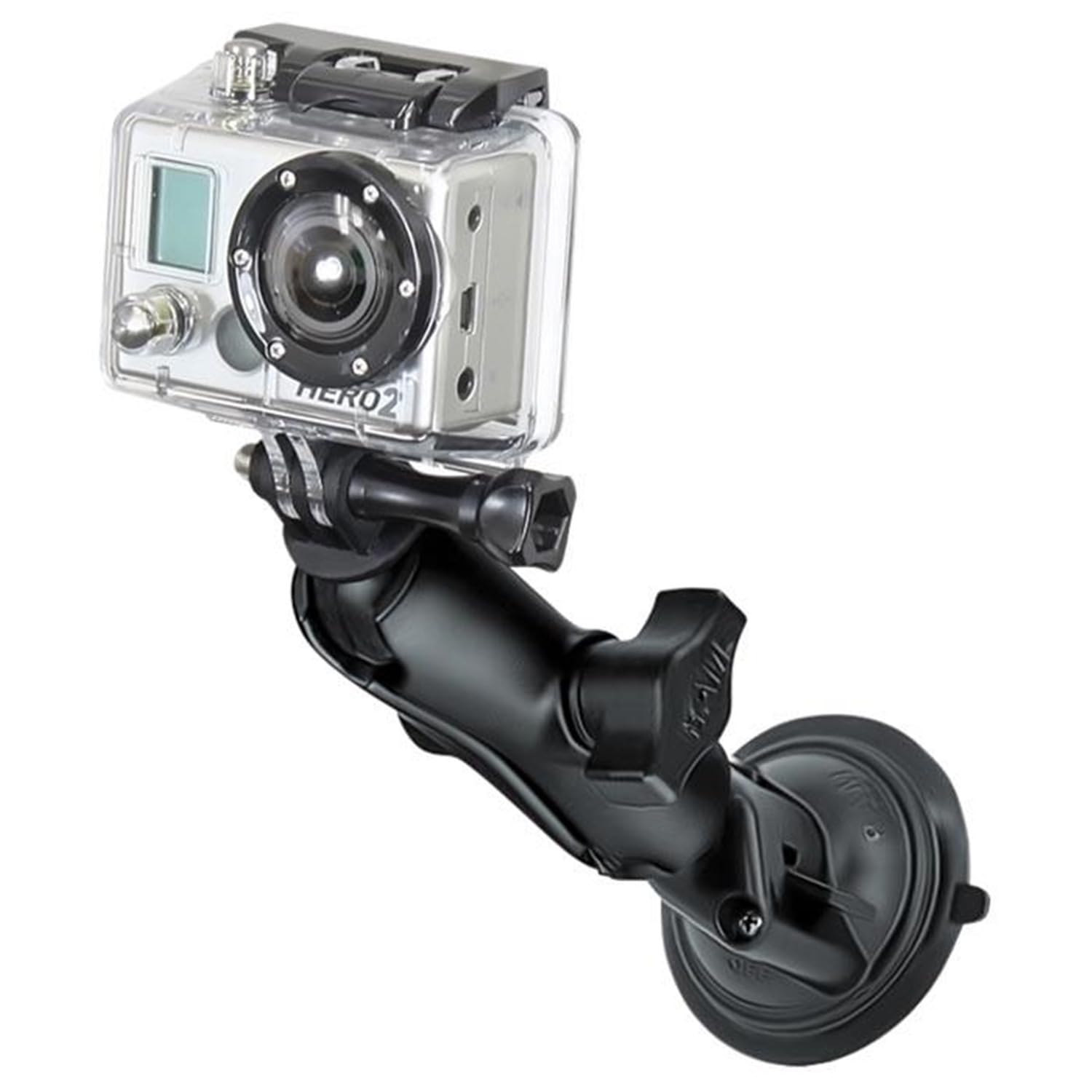 RAM Mount RAM-B-166-GOP1 Coche - Soporte (Cámara, Coche, Soporte pasivo, Negro, Aluminio, Compuesto, GoPro)