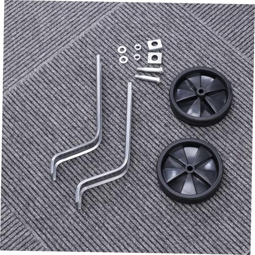 Ruedas de Entrenamiento Porosas para Bicicleta, Accesorios de Equilibrio Auxiliar de Acero Negro, para Principiantes miniatura 7