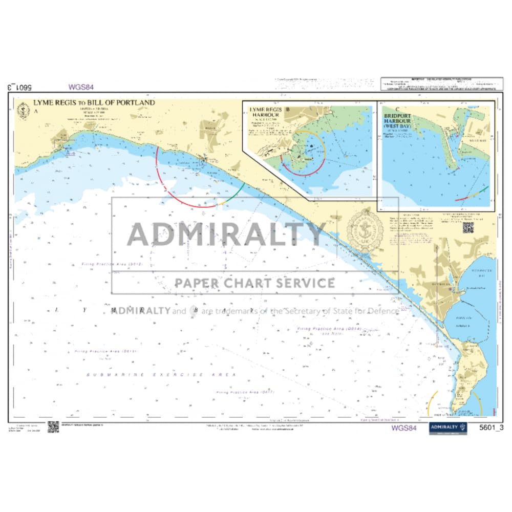 Admiralty Small Craft Chart 5601_3 - Lyme Regis to Bill of Portland