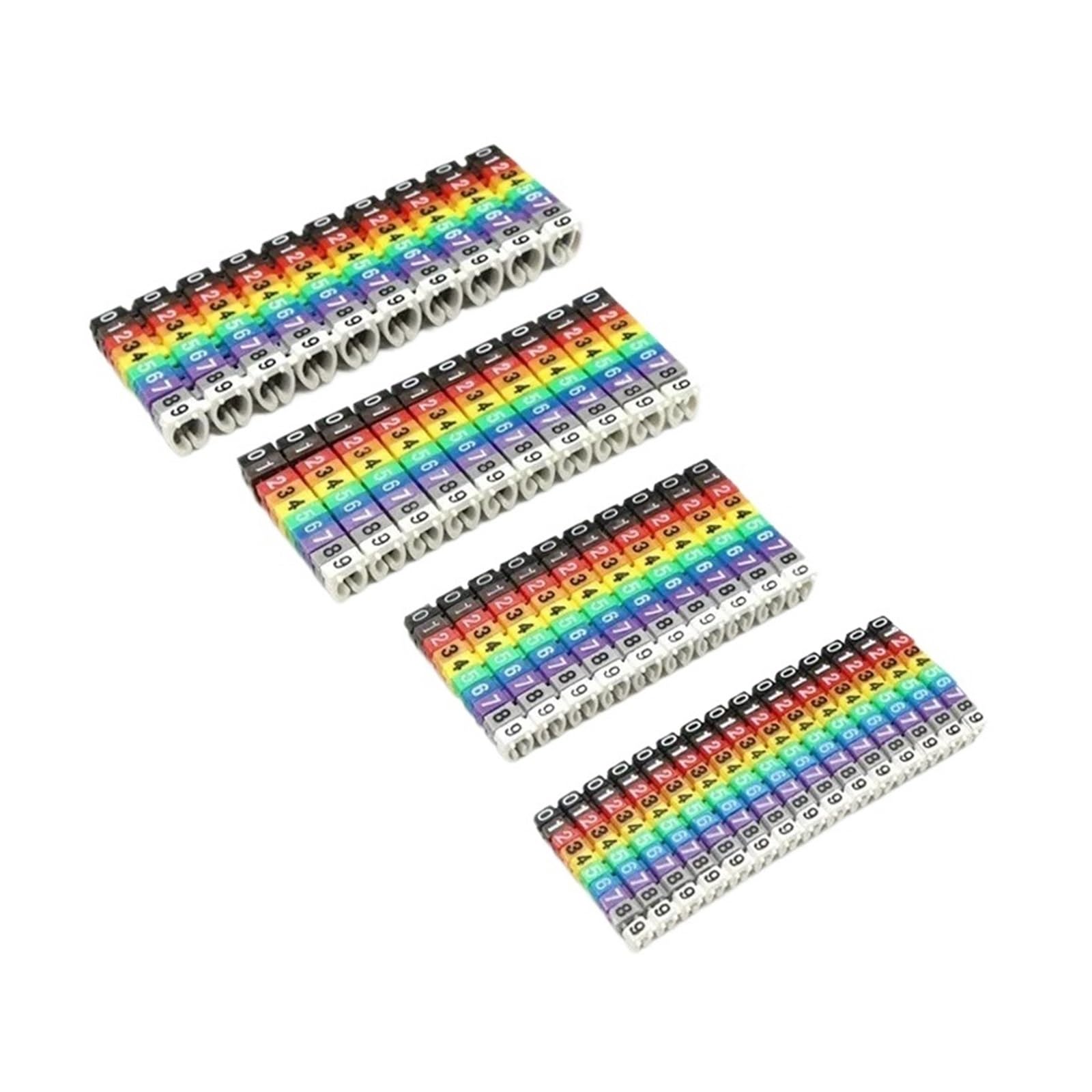 Cable Markers,Wire Marker,100/150pcs Colourful Tag Label Network(Color 2)