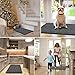 Mibao Fußmatte Innen 50 x 80 cm, Schmutzfangmatte für den Eingangsbereich, Türmatte, rutschfeste, Super Saugfähige Willkommen Matte Teppich für Haustür, Hintertür, Schuhe und Pfoten, Grau