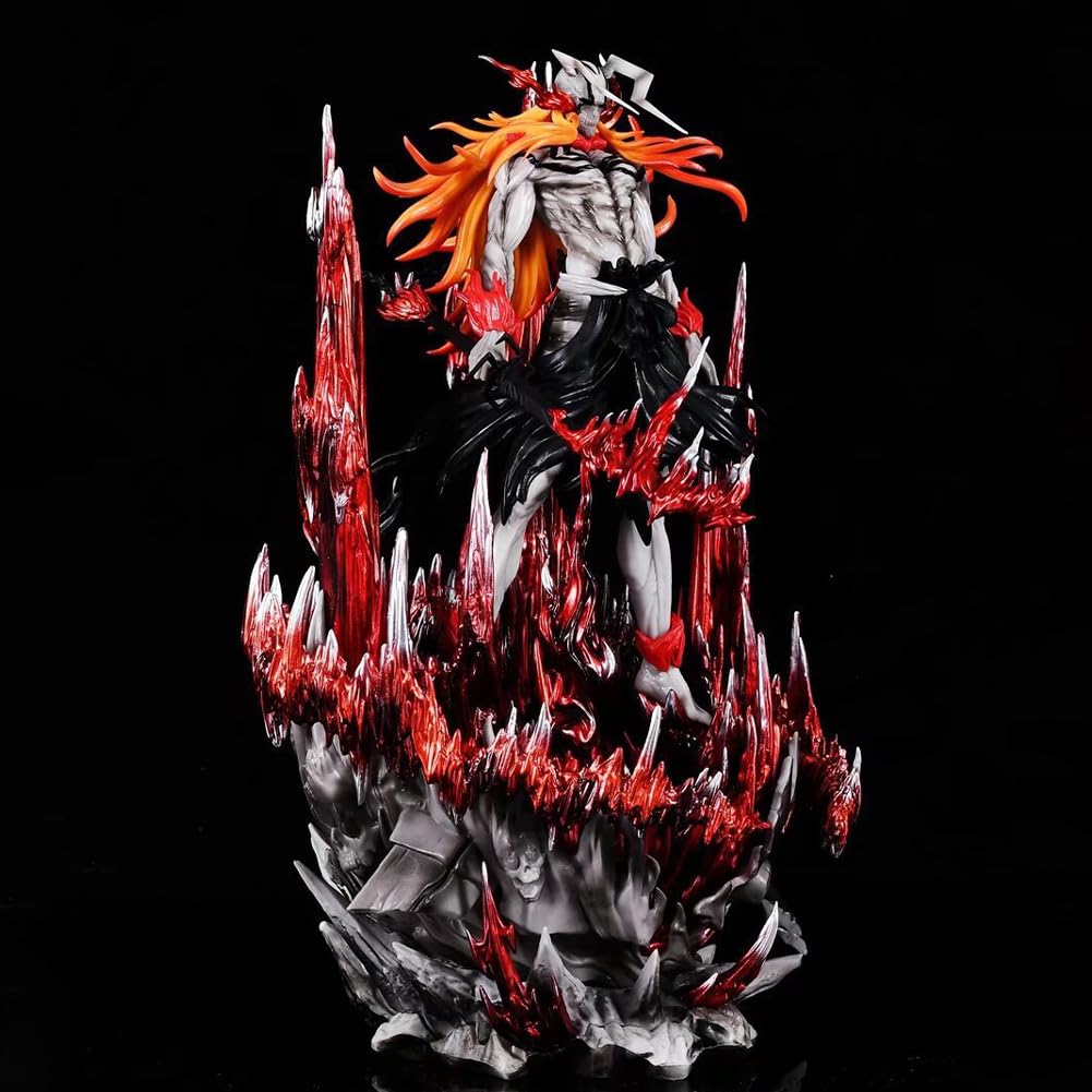 Pusta Ichigo figurka duża 32 cm Deluxe podstawa Ver. Horned Ichigo bitwa figurka akcyjna duża statuetka anime model kolekcjonerski ornament prezenty