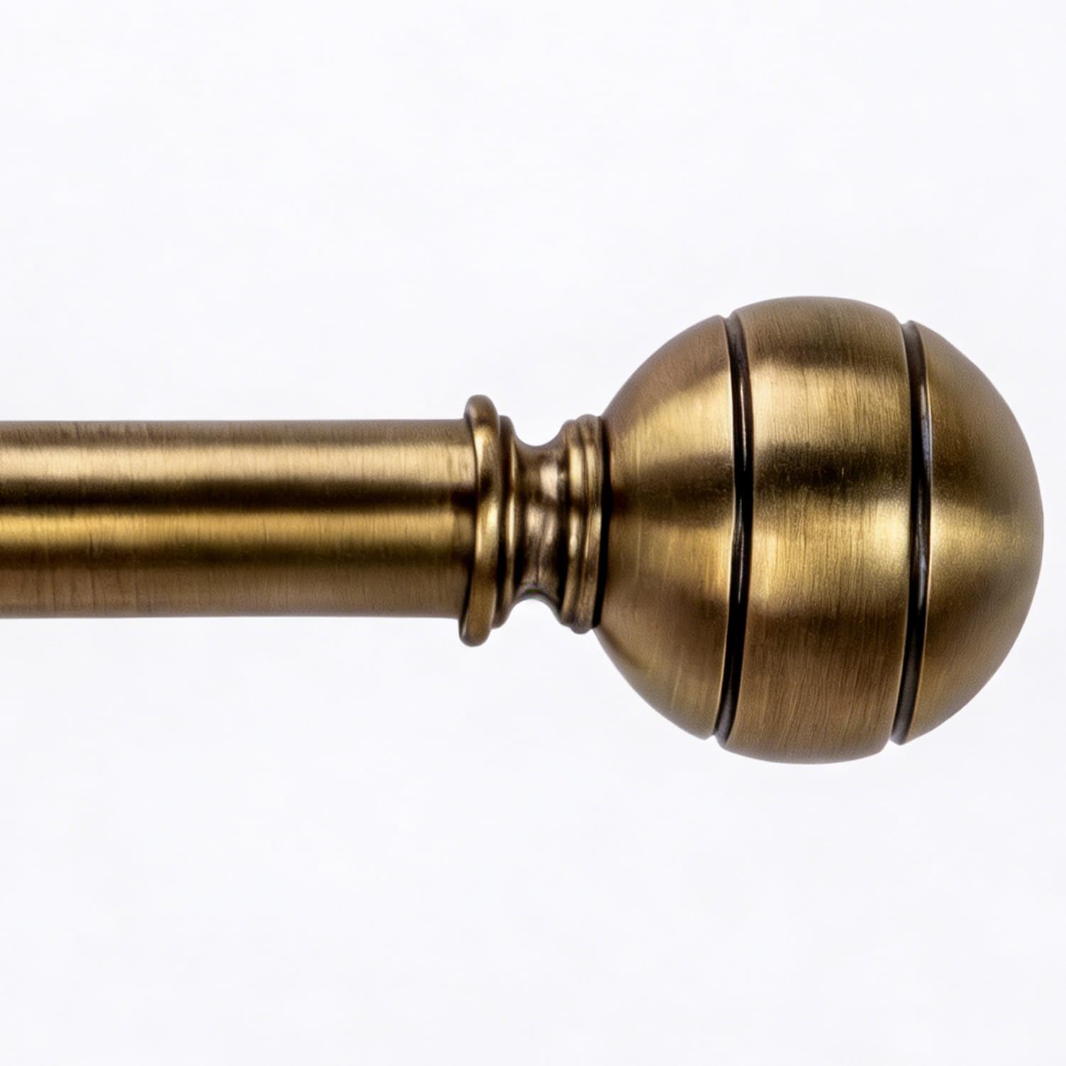 Photo 1 of Brass Curtain Rods for Windows 30-88 Inch Adjustable Heavy Duty Metal,1 Inch Pipe Decorative Modern Rustic Blackout Drapery Rods with Twisted Cage Finials
