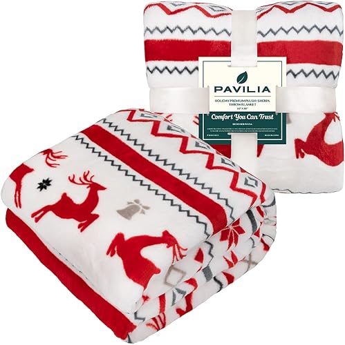 Vista 65 de PAVILIA Manta de forro polar suave gris claro para sofá, manta ligera de felpa cálida para cama, manta de franela mullida y acogedora para sofá