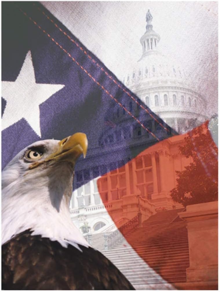 Patriotic Folder with Pockets, 100/Pk