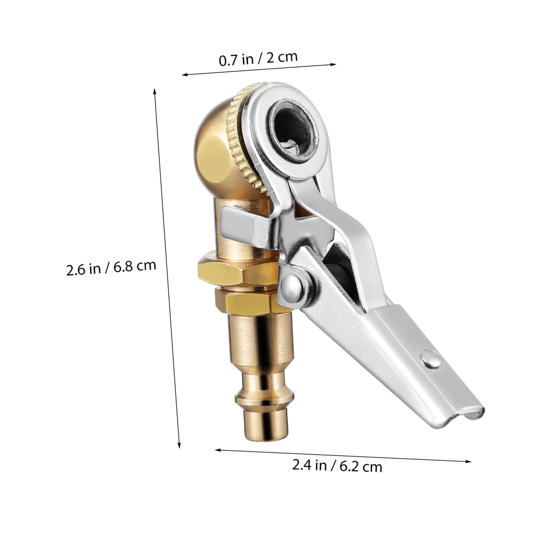 SOESFOUFU Locking Air Chuck 2 Pack Tire Chuck Air Quick Connect Inflator for Car Tires