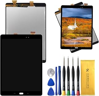 LCD Display Screen Replacement for Samsung Galaxy Tab A 9.7 SM-P555 SM-P550 LCD Display Assembly Glass Touch Digitizer Premium Repair Kit