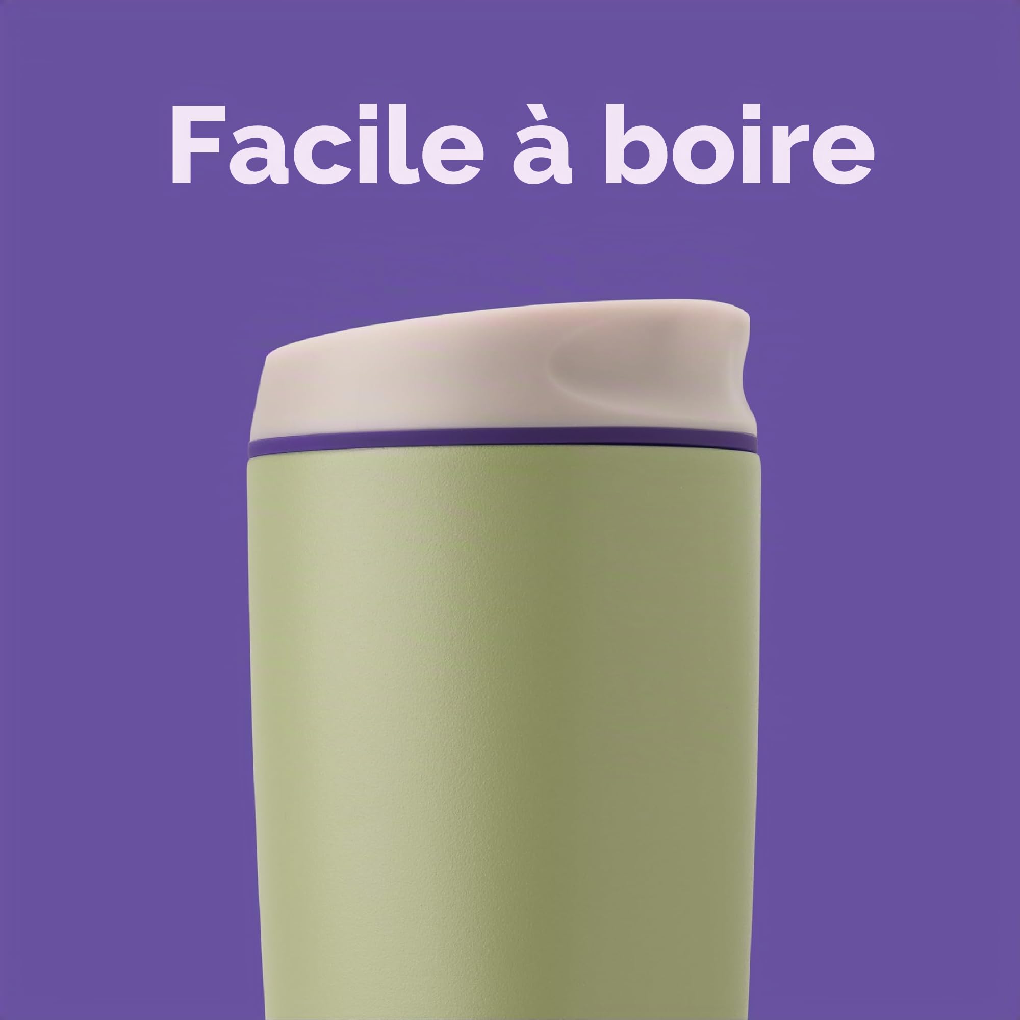 Owala SmoothSip – Gobelet à café isotherme en acier inoxydable – Tasse à café glacé réutilisable, sans BPA, 600 ml, vert (cactus à hanche)
