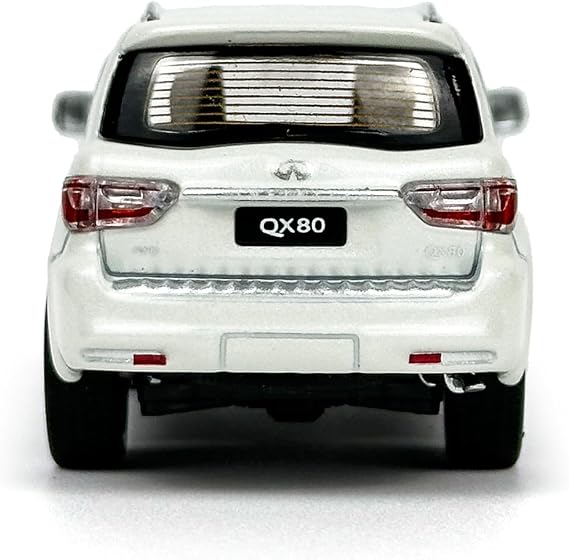 Paudi Model 1/64 Infiniti 2020 QX80 Collection Complete White Mini Car