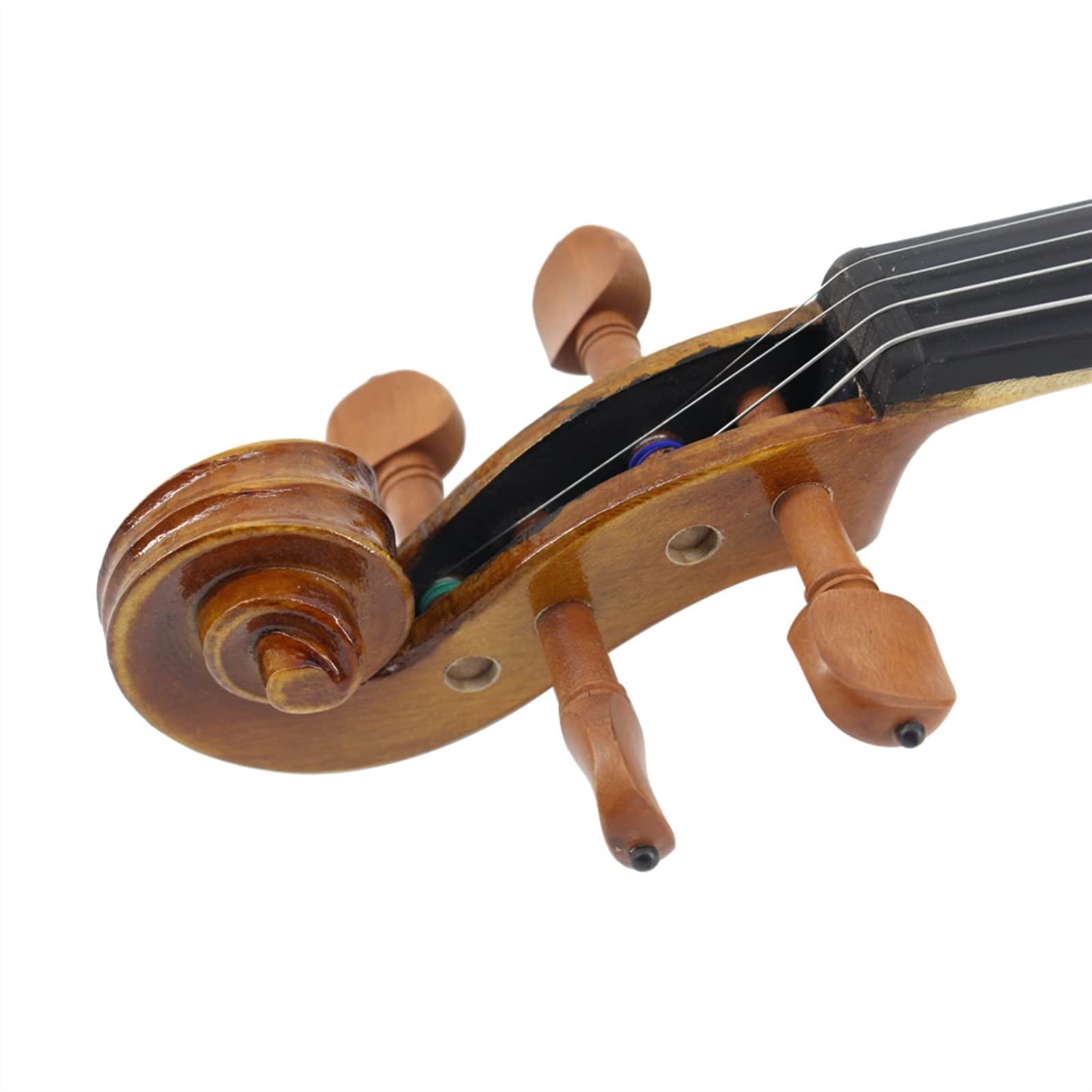 4/4 Hand-Varnished Solid Flamed Maple Violin W/ Deluxe