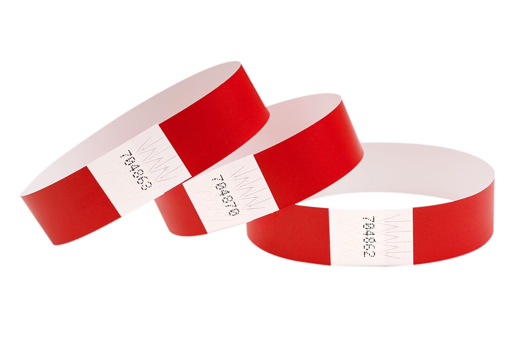 Einlassbändchen Papier - Eintrittsbänder 500 Stück - Einlassbänder - Festival Armbänder - Party Bändchen Einlass Eintritt - eintrittsbändchen - Bänder Club - wristband - Red