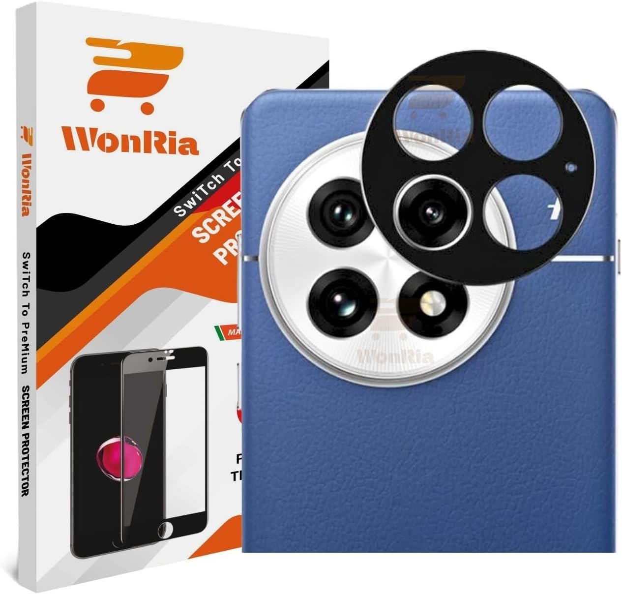 Back Camera Lens Protector for OnePlus 13 5G Camera Glass Protector Guard [3D Premium] - Black