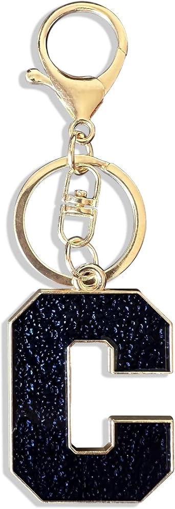 Letter A-Z Keychain for Women Men Purse Handbags Metal Alphabet Initial Letter Car Key Rings Novelty Key Chains