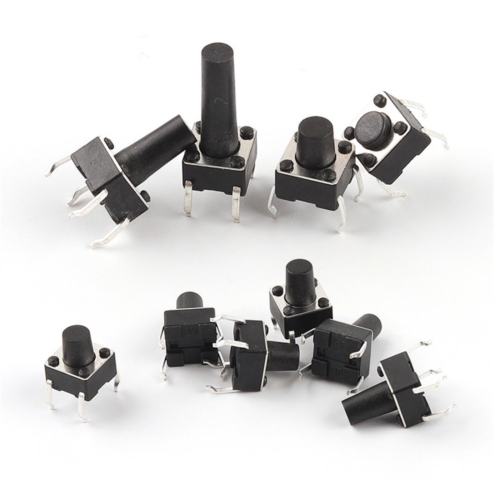 Bouton-poussoir tactile 6x6x5mm avec clic net et réactivité instantanée pour PCB