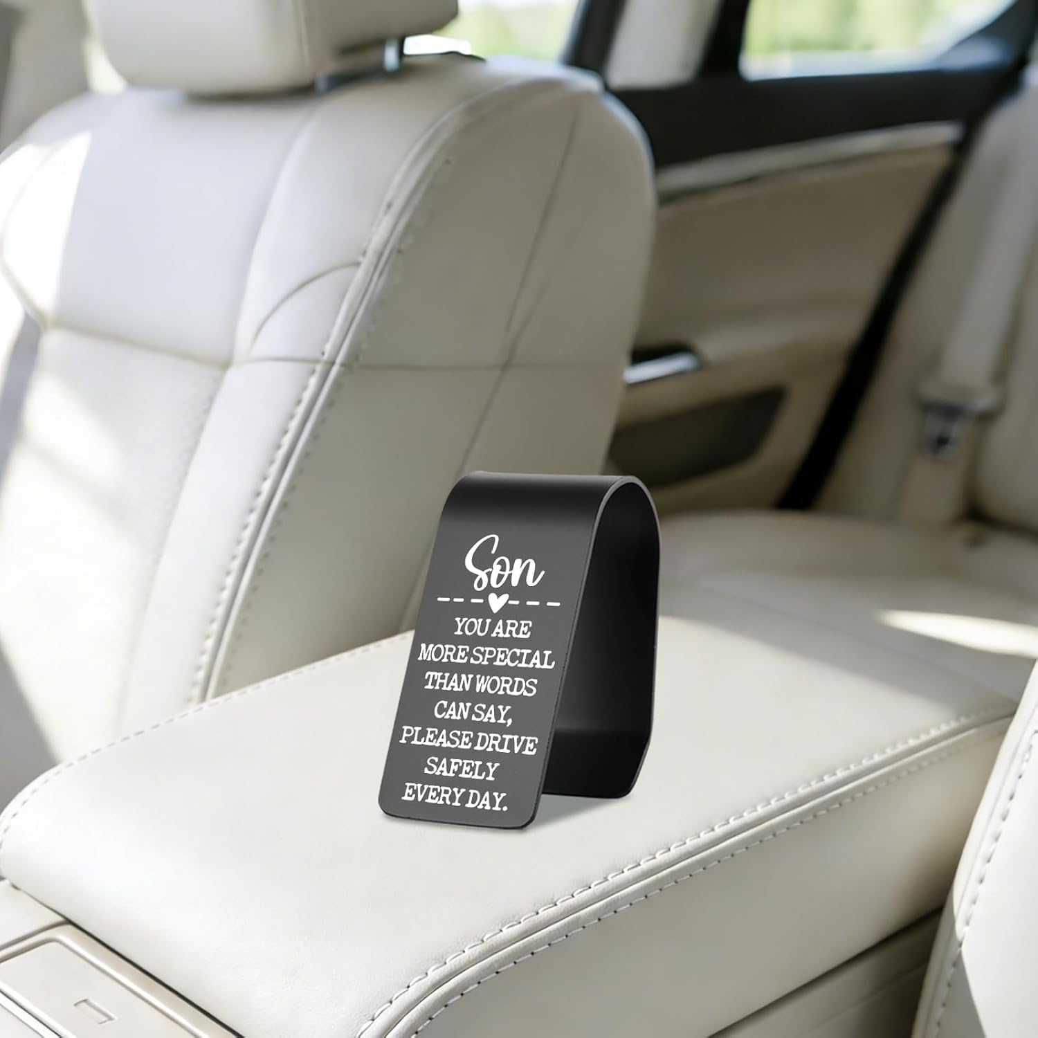 Son Safe Driving Car Visor Clip, You are More Special Than Words Can Say Engraved Angel Reminder, Christian Guardian Angel Gift from Mom Dad, Religious Car Accessory YZY9