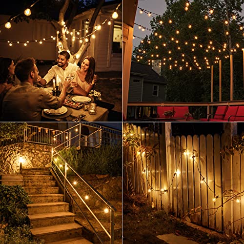 Brightown Outdoor String Lights 50Ft- Led String Lights G40 Globe Patio Lights Energy Saving With 25 Led Bulbs, Shatterproof Hanging Outdoor Lights For Christmas Outside Garden Backyard Cafe #TOP6