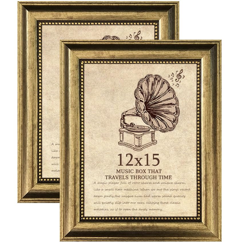 TKYGU Vintage 12x15 Picture Frame set of 2