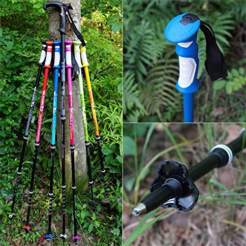 Poste de trekking de aleación de aluminio ultraligero resistente MU 5