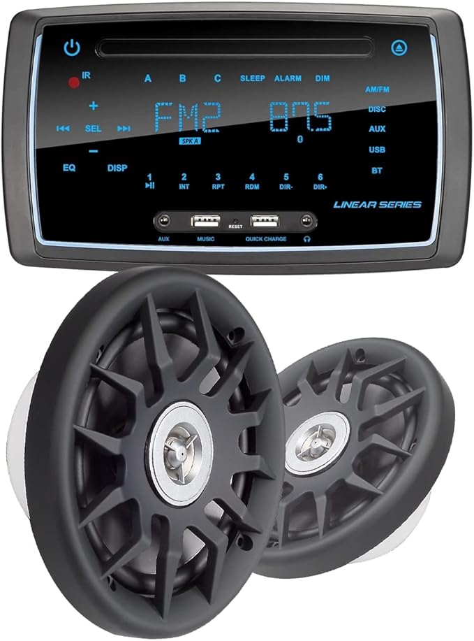 MAGNADYNE RV6200 AM/FM/BT/DVD Wall Mount RV Stereo