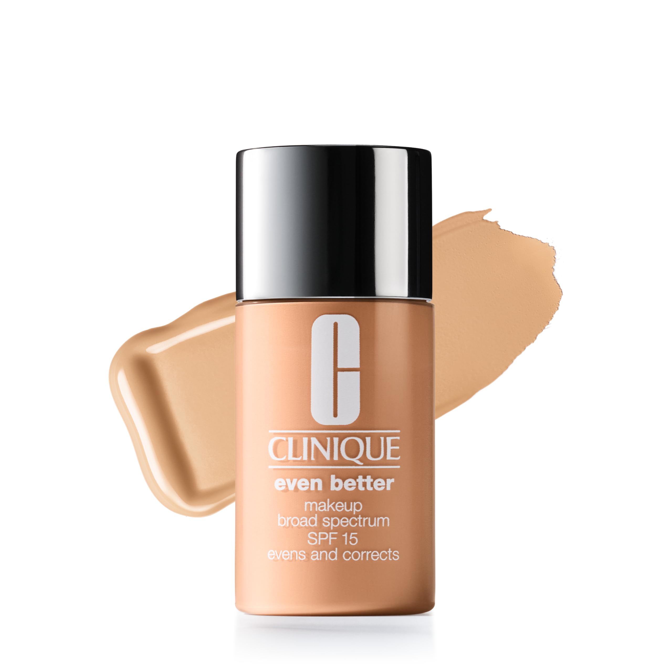 Clinique Even Better Fond de Teint SPF 15 | Couvrance Moyenne + Fini Naturel | Vitamine C | Unifie le Teint + Réduit les Taches Brunes