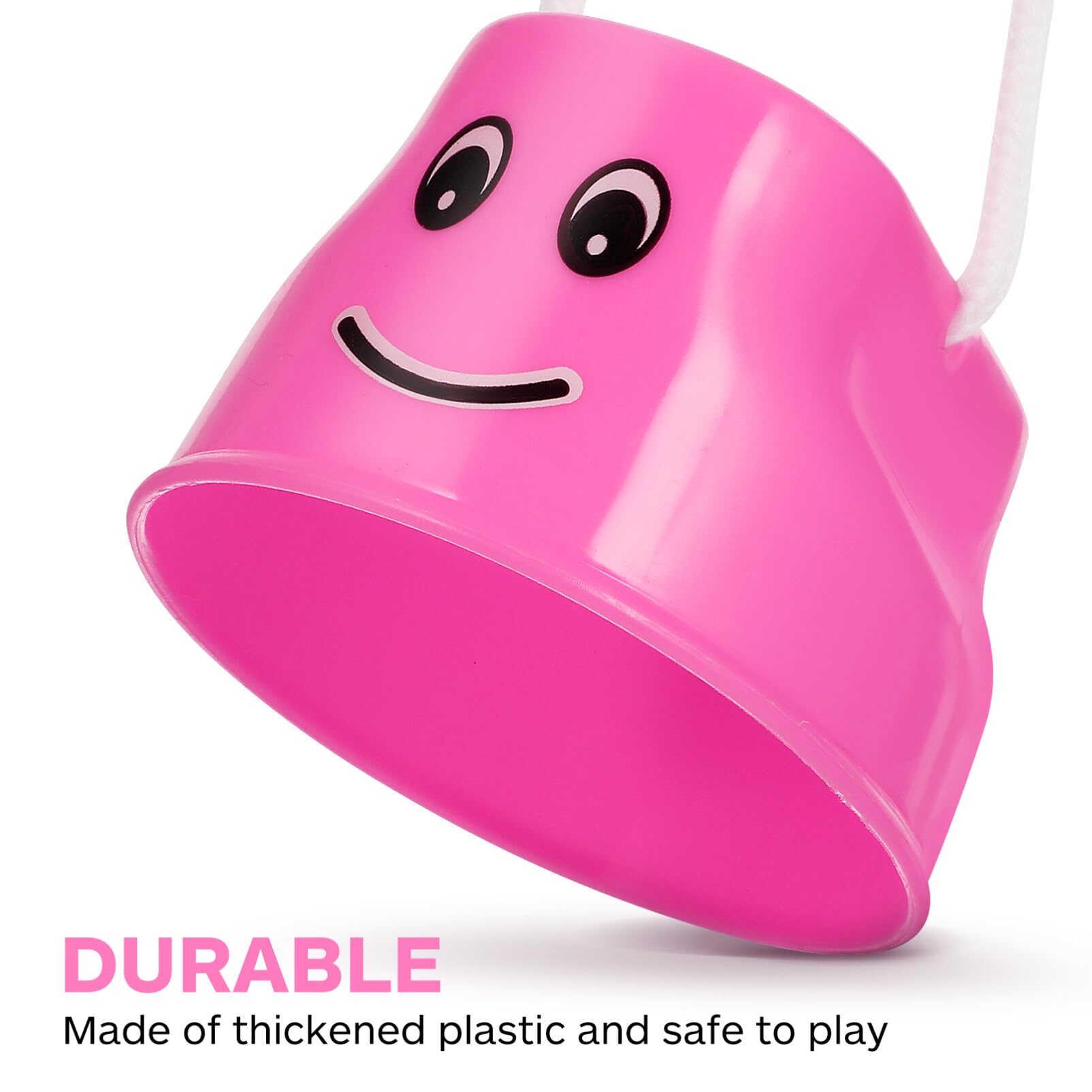 NUOBESTY 4pcs Bucket Stilt Walking Cups Plastic Balancing Steppers for Children Balance Ability Training Mixed Colors - Image 7