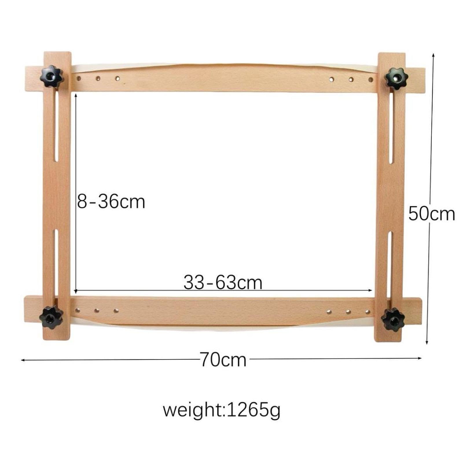 Milageto Bastidor para Bordado de, Soporte de Madera Maciza Portátil Y Multifuncional