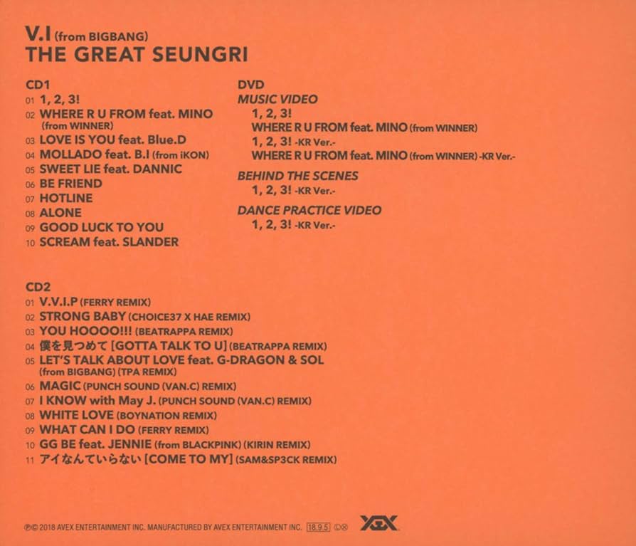BIGBANG V.I 通常盤　THE GREAT SEUNGRI 2点 V.I (from BIGBANG) NEW ALBUM「THE GREAT SEUNGRI」 | リリース