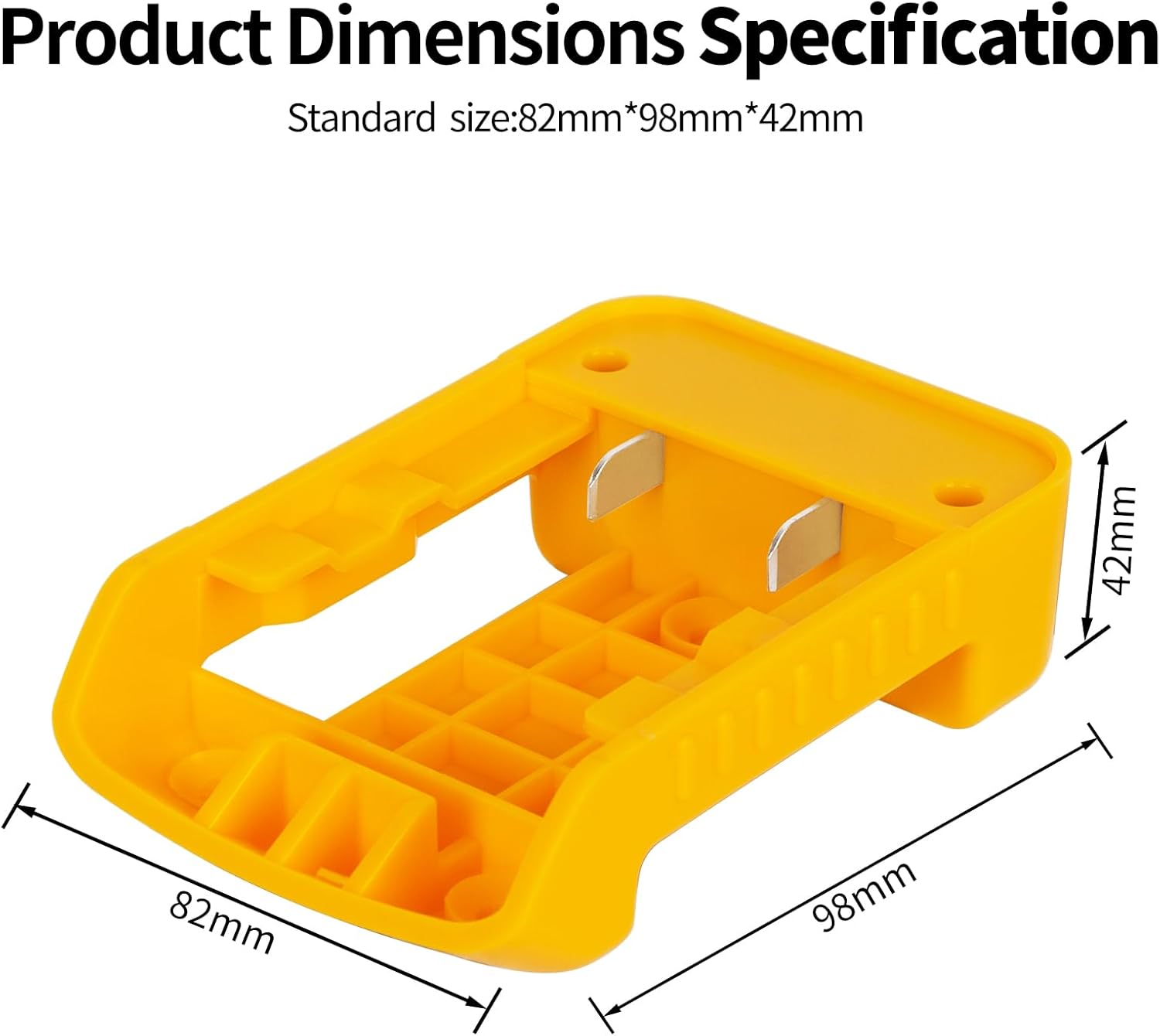 Battery Adapter Compatible with Dewalt 18V/20V Battery Adaptor with USB Charger & Type-C PD Power Source Charger for 20v 18V MAX Lithium Batterie(Adapter Only) - Image 3