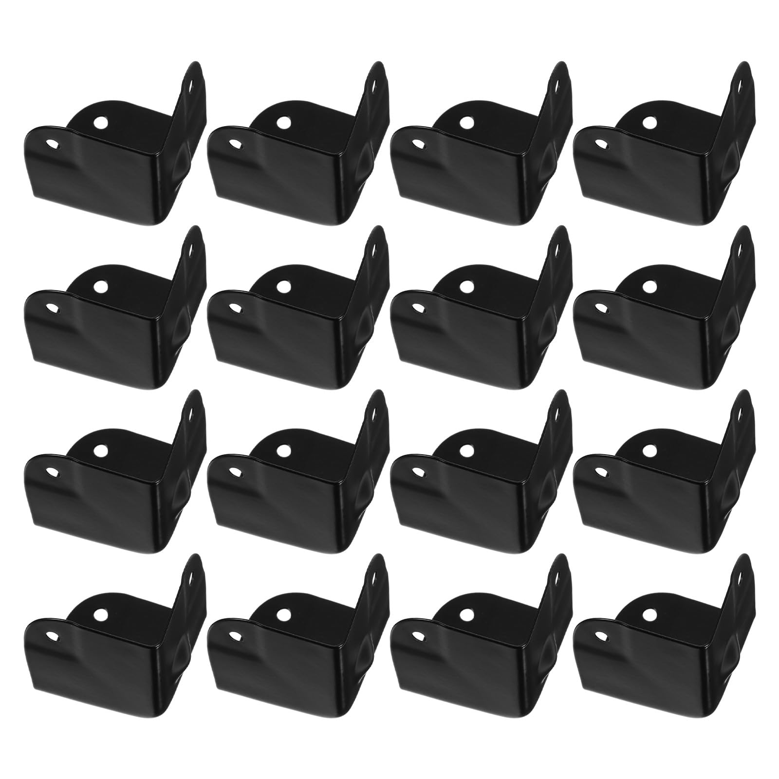 Protections d'angle métalliques noires 40 mm pour éviter les chocs sur vos coffres