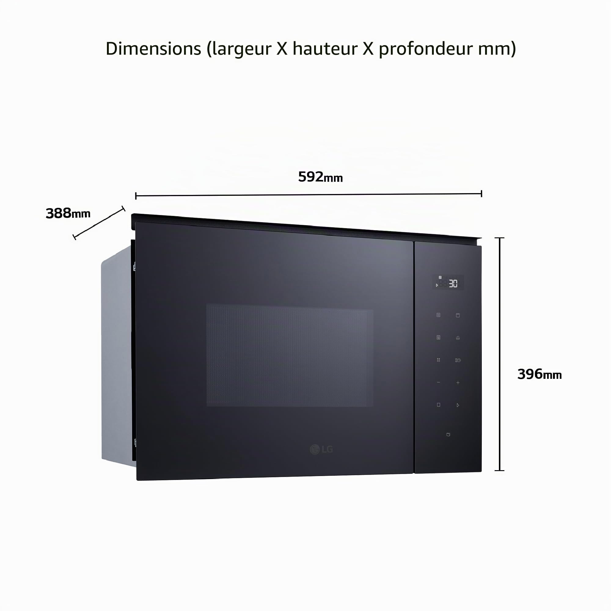 Micro-ondes Encastré LG MGBZ2593F 25L avec Grill 900W