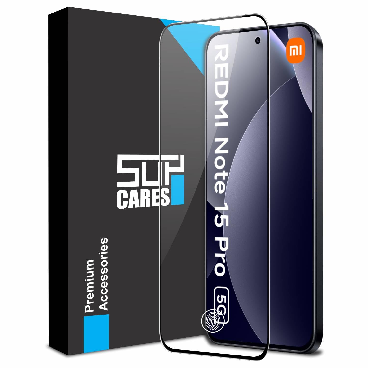 SupCares Tempered Glass for Redmi Note 15 Pro (6.83 Inch) With Installation Kit | Military-Grade Gorilla Screen Protector | Edge to Edge Coverage | Black-picture-29