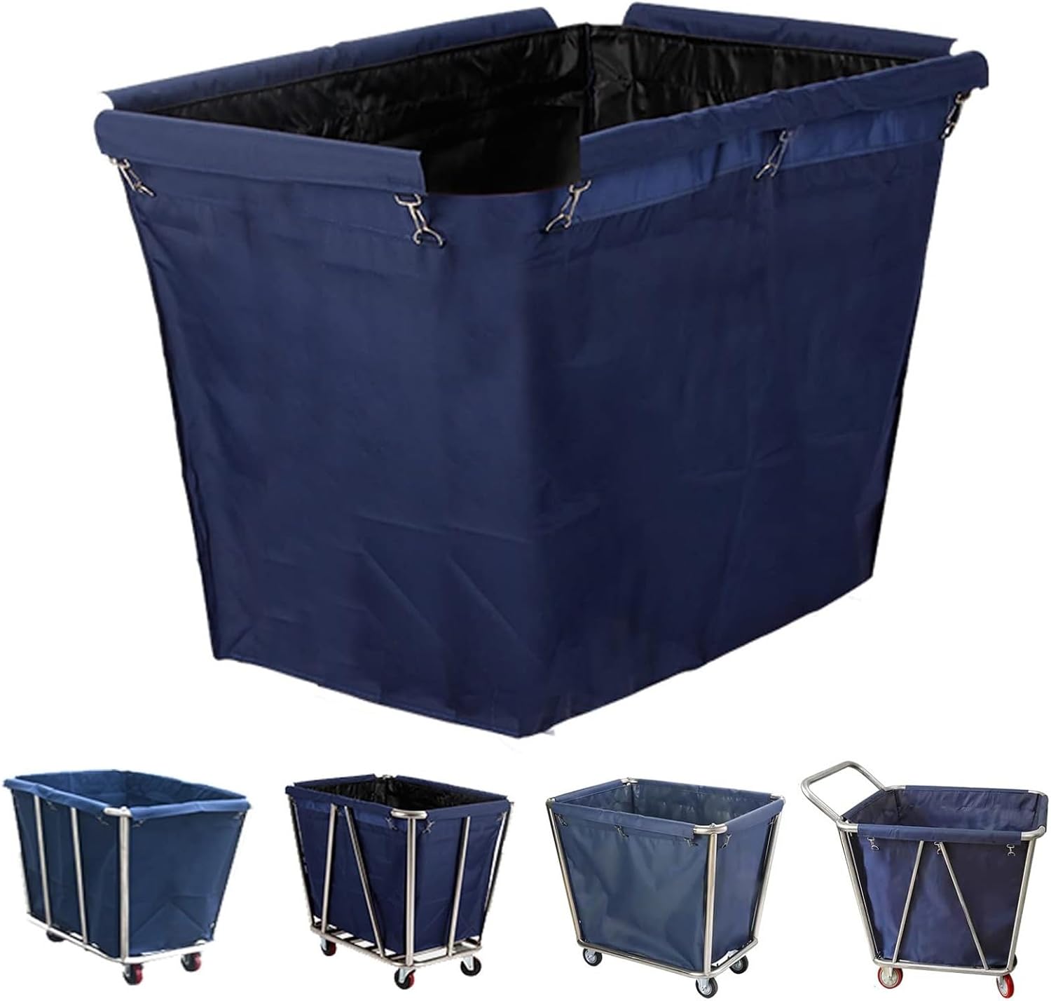 Laundry Cart Replacement Bag, Waterproof Oxford Liner for Commercial Use, Fits 350L Basket Trolley(Trolley not Included)