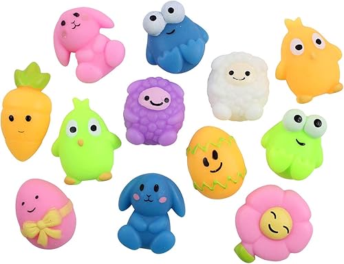 Miniatura 2 de Curious Minds Busy Bags Pequeños animales blandos Mochi con temática de PascuaPrimavera, Kawaii - Sensorial, Estrés, Juguete para fiesta Fidget a