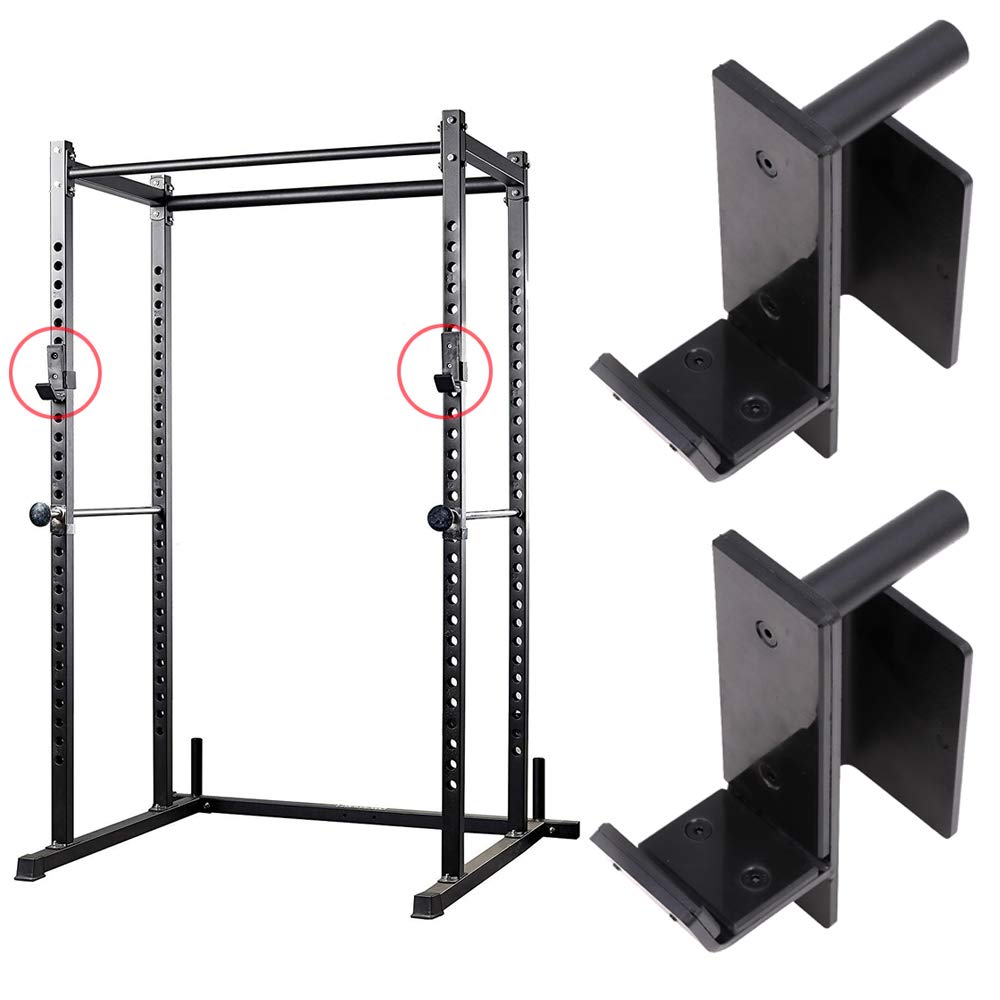 StarONE JHooks Power Rack Attachment Barbell Holder Fit for 3x3 2x3 2x2 Power Cages Square Tube