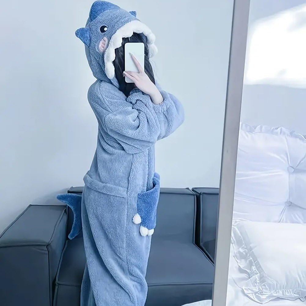 Śliczna piżama rekina kombinezon rekin zwierzę piżama cosplay zwierzę piżama kreskówka odzież domowa na Halloween, do domu, na imprezę z maską, imprezy