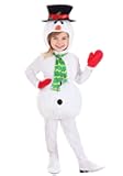 Snowbaby Bubble Costume for Toddlers - soft Tunic with Leggings, Hood, Mittens, Attached Hat, and Decorative Details