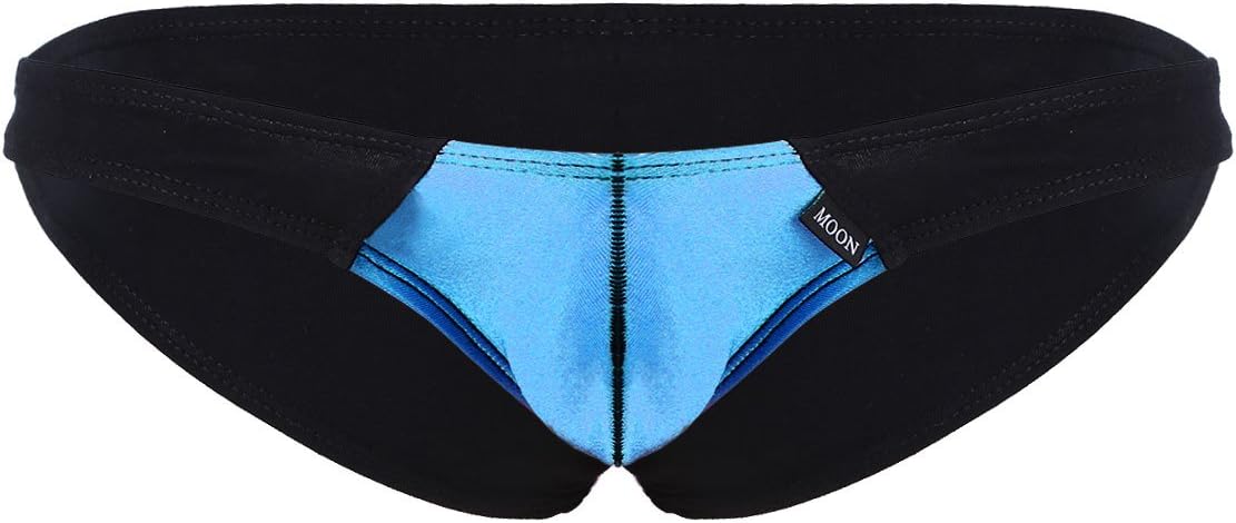 CHICTRY Men's Boxer Briefs Low Rise Patchwork Pouch G String Underwear Panties