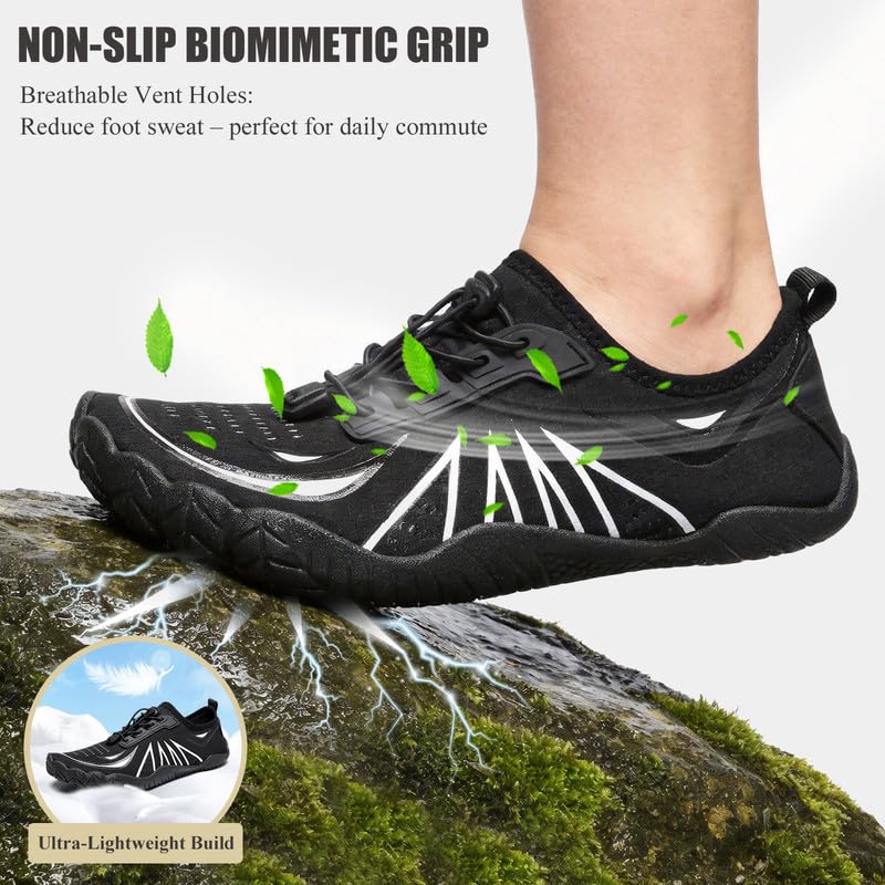 Image of Water Shoes Men Women Barefoot Shoes Outdoor for Beach Aqua Swim Pool River Water Quick Dry Boating Fishing Diving Surfing with Yoga Aerobics