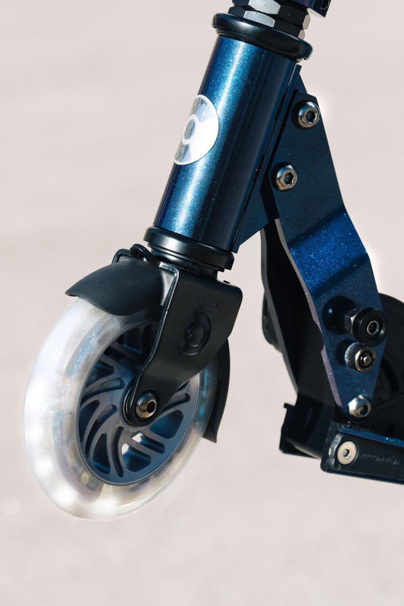 Micro Scooters | Micro Sprite LED Children's Scooter | Handlebar Adjustable | Light Up Wheels | Foldable | 5-12yrs | Boys & Girls