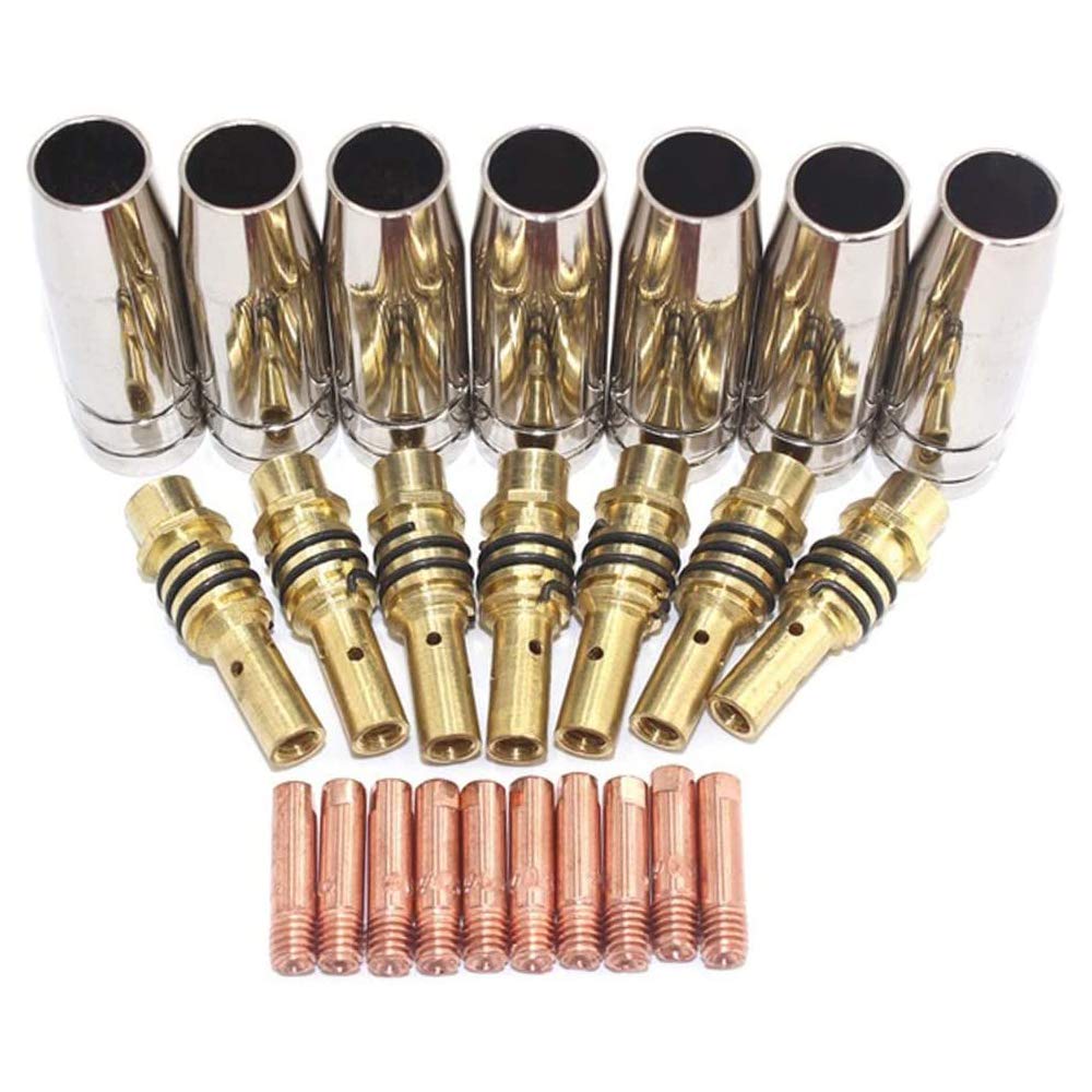 Buy Tosense 24PCS MB15 15AK Nozzles Contact Tips Holders MAG/MIG Welder