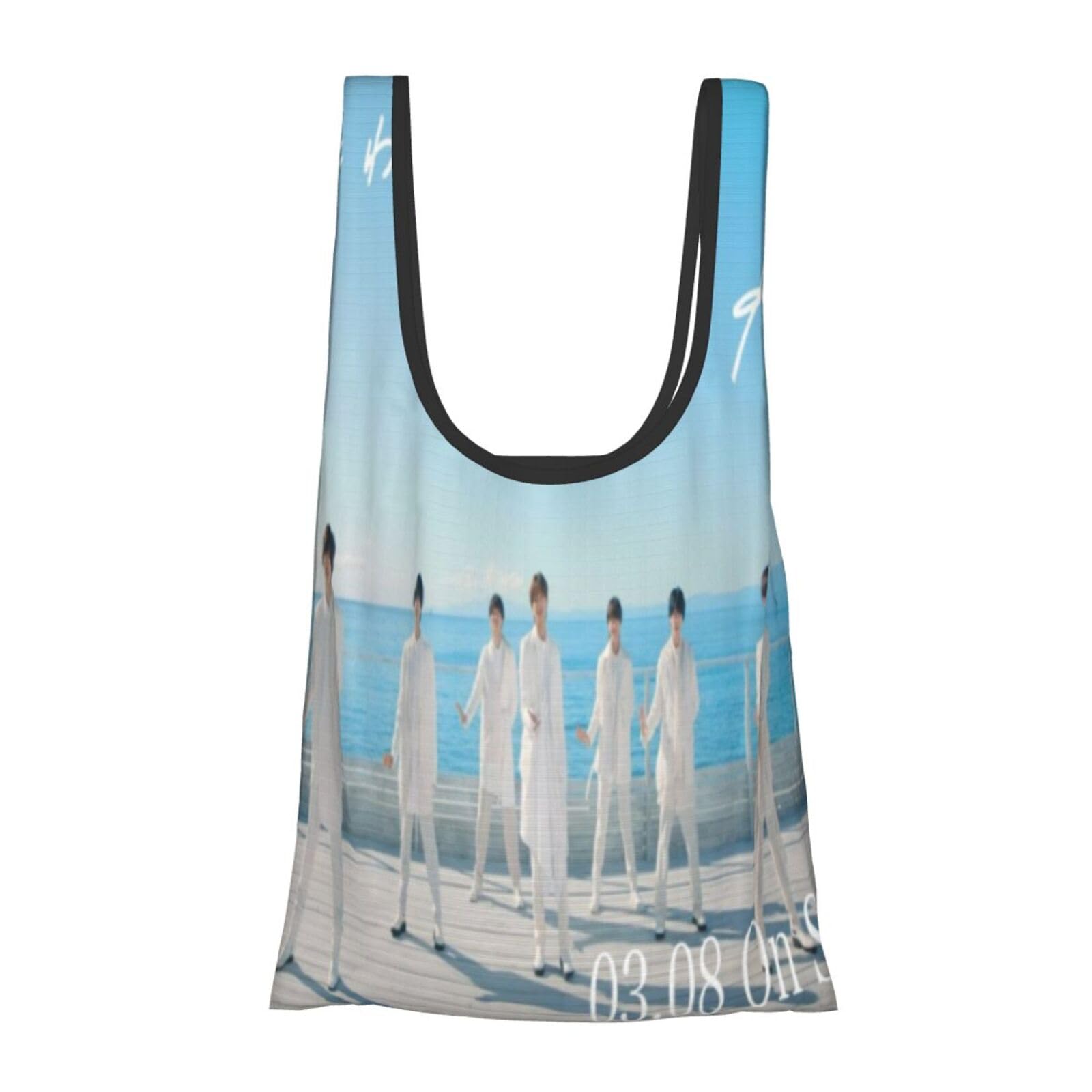 なにわ男子 西畑 大吾 大西 流星 道枝 駿佑 高橋 恭平 長尾 謙杜 藤原 丈一郎 大橋 和也 エコバッグ 買い物バッグ 男女兼用 容量 オシャレ ポータブル バック 通勤通学 肩掛け トートバッグ 手提げ袋 買い物袋 旅行 大容量 ハンドバッグ 斜め掛け 収納バッグ