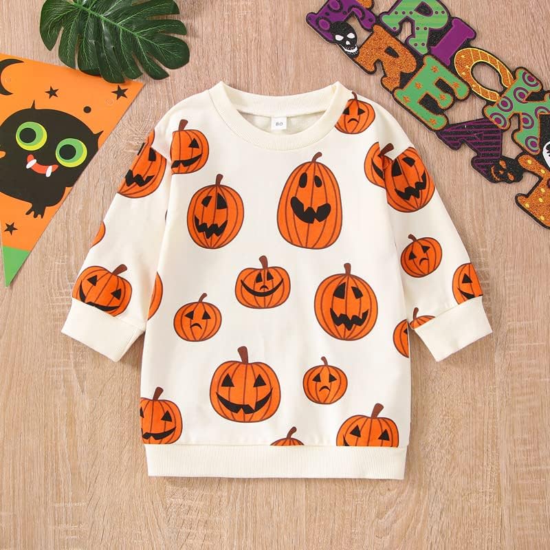 Miniatura 6 de Ropa de Halloween para bebé, niña y niño, disfraz de calabaza con texto en inglés "My First Halloween"