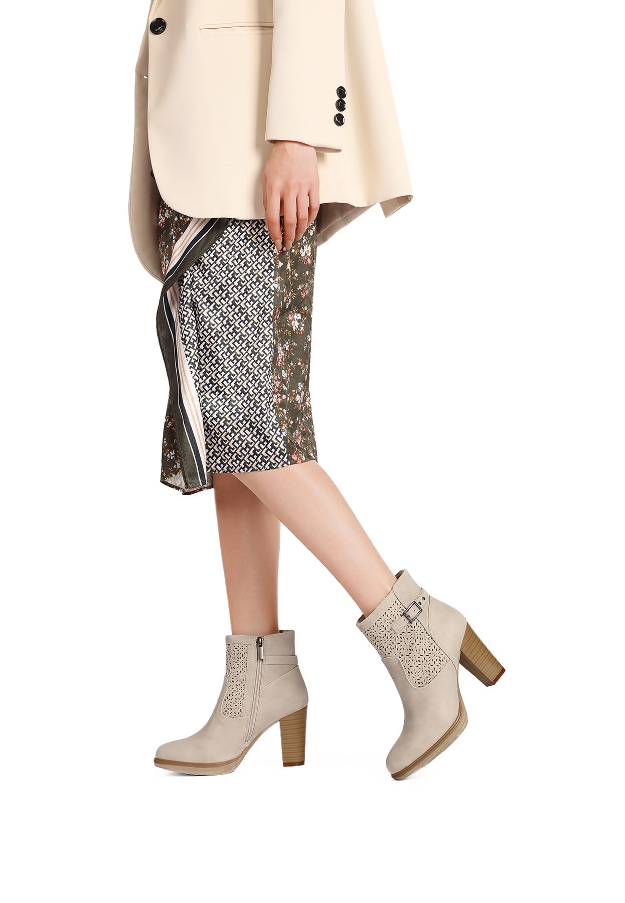 QUEEN HELENA Tronchetti Donna Stivaletti con Tacco Alto X34-76