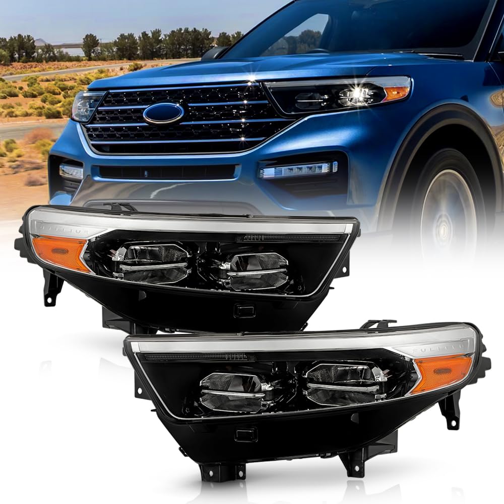 ACANII - For 2020 2021 2022 Ford Explorer w/Single LED Tube Full