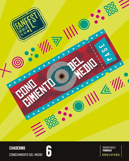 Portada de Conocimiento del Medio 6º Educacion Primaria Proyecto Fanfest Cuaderno
