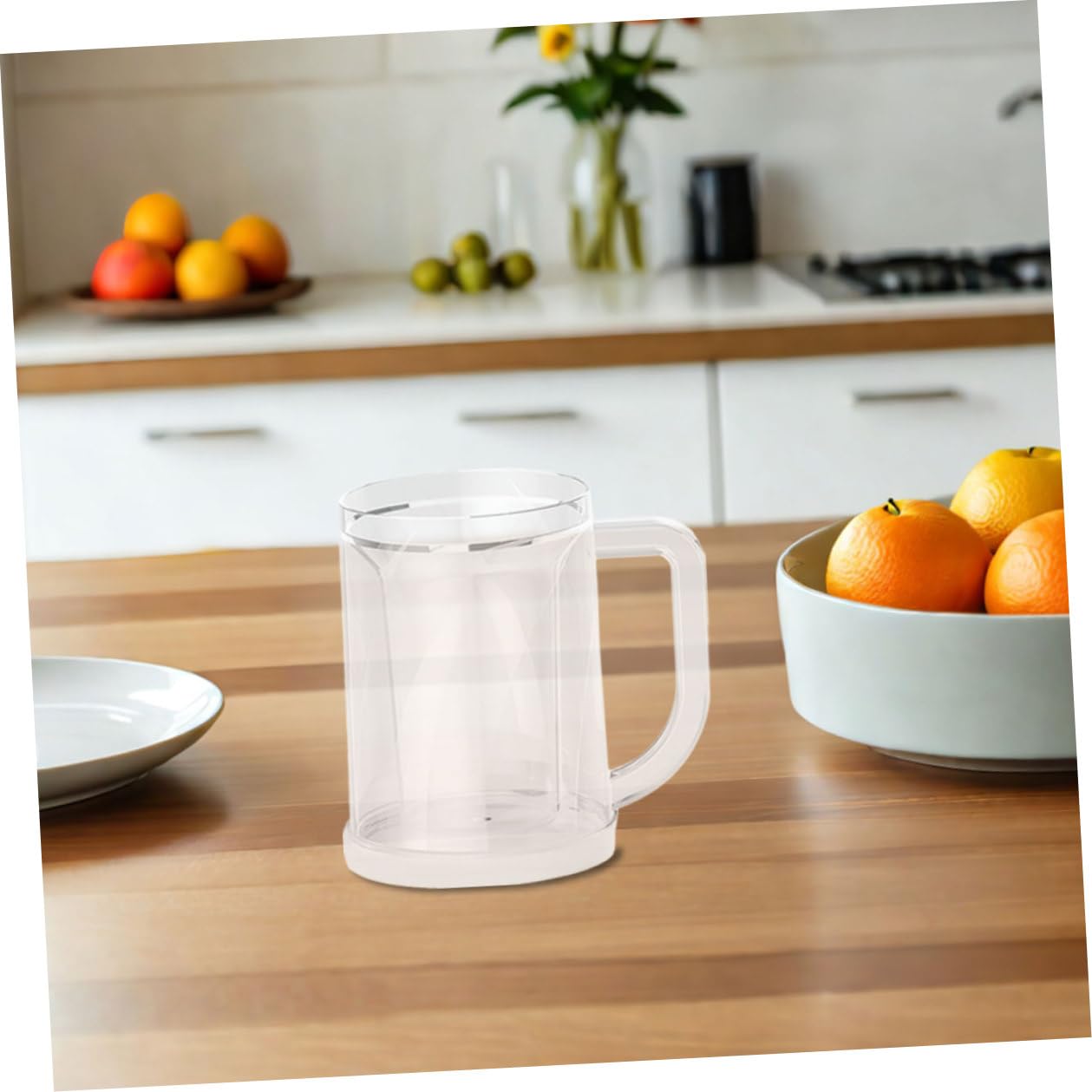 Cabilock 2pièces Gobelets Réutilisables pour Congélateur Tasses à Glacées Gobelets Givrés Réutilisables Verres à Bière Glacés Transparents pour Boissons Froides