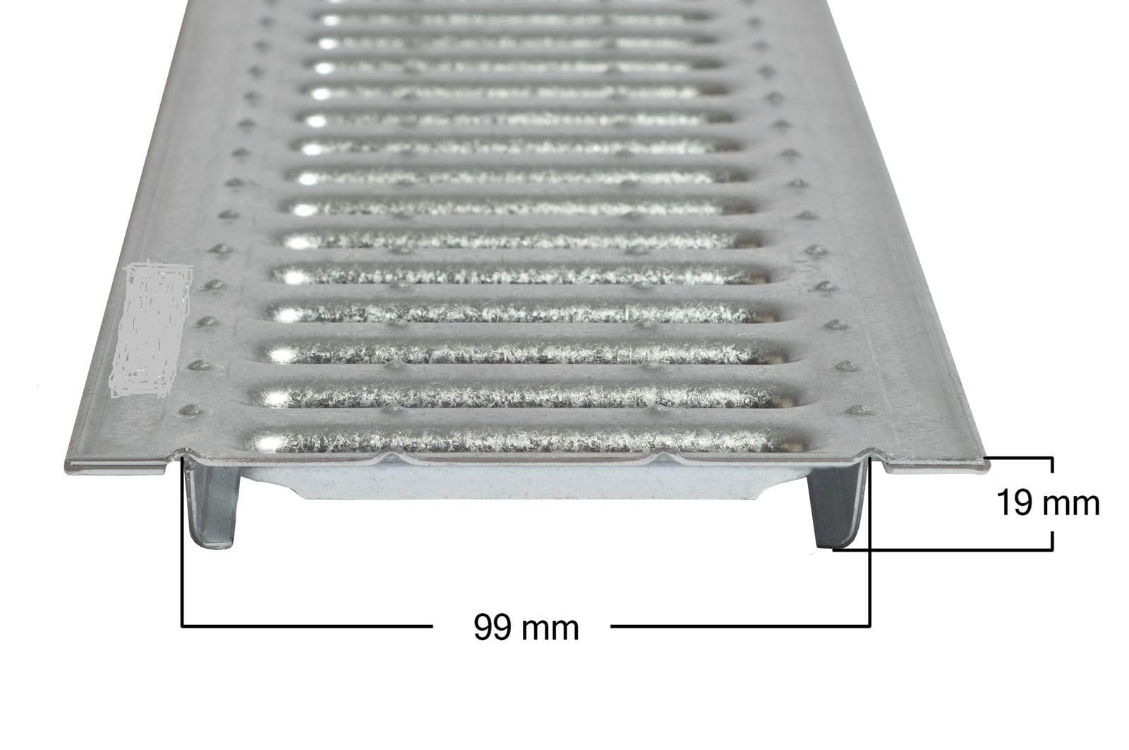 ACO Grille métallique 1 m en acier galvanisé Grille de rechange Caniveau de drainage